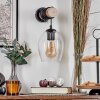 Vevino globe light, wall light Ecru, black, 1-light source