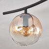 Gastor ceiling light, globe light Amber, clear, Smoke-coloured, 6-light sources