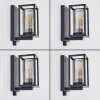 Portalis outdoor wall light black, 1-light source, Motion sensor