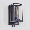 Portalis outdoor wall light black, 1-light source, Motion sensor