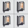 Portalis outdoor wall light black, 1-light source, Motion sensor