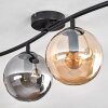 Gastor ceiling light, globe light Amber, Smoke-coloured, 4-light sources