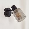 Aggebo wall light, Wall spotlight black, 1-light source