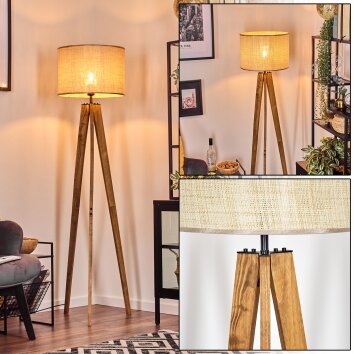 Sabadim floor lamp beige, Ecru, 1-light source