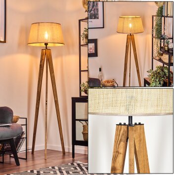 Sabadim floor lamp Ecru, black, 1-light source