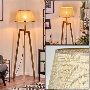 Sabadim floor lamp beige, Ecru, 1-light source