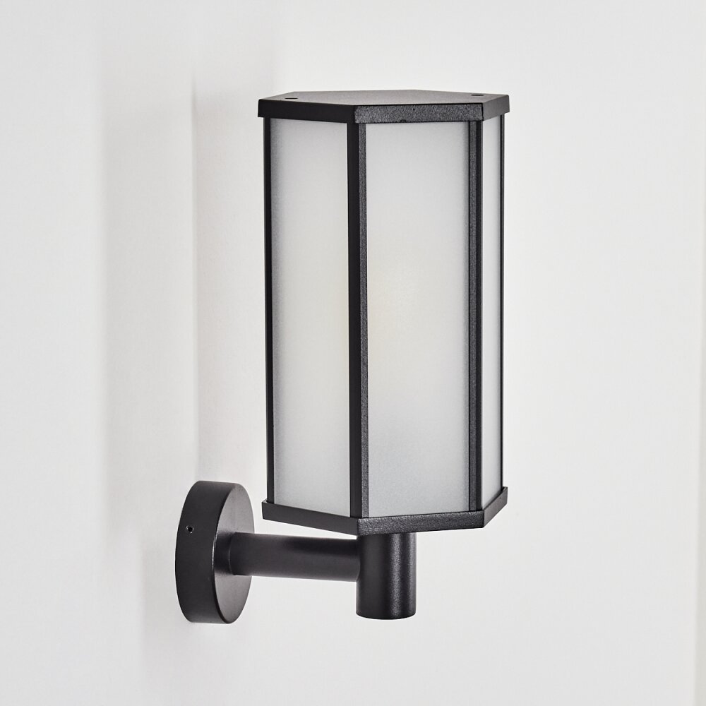 Monfanim outdoor wall light black, 1-light source