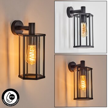 Monfanim outdoor wall light black, 1-light source