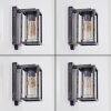 Portalis outdoor wall light black, silver, 1-light source, Motion sensor