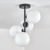 Gastor ceiling light, globe light transparent, 4-light sources