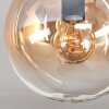 Gastor ceiling light, globe light Amber, clear, Smoke-coloured, 4-light sources