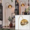 Koyoto globe light, floor lamp brass, 1-light source