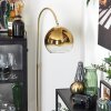 Koyoto globe light, floor lamp brass, 1-light source