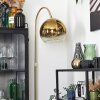 Koyoto globe light, floor lamp brass, 1-light source