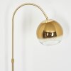 Koyoto globe light, floor lamp brass, 1-light source