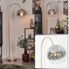 Koyoto globe light, floor lamp brass, 1-light source