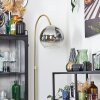 Koyoto globe light, floor lamp brass, 1-light source