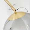 Koyoto globe light, floor lamp brass, 1-light source