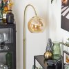 Koyoto globe light, floor lamp brass, 1-light source