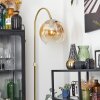 Koyoto globe light, floor lamp brass, 1-light source