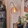 Koyoto globe light, floor lamp brass, 1-light source