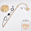 Koyoto globe light, floor lamp brass, 1-light source