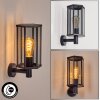 Monfanim outdoor wall light black, 1-light source