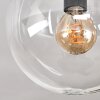 Gastor ceiling light, globe light clear, 4-light sources