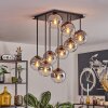 Gastor ceiling light, globe light clear, Smoke-coloured, 9-light sources