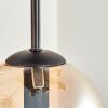 Gastor ceiling light, globe light Amber, 9-light sources