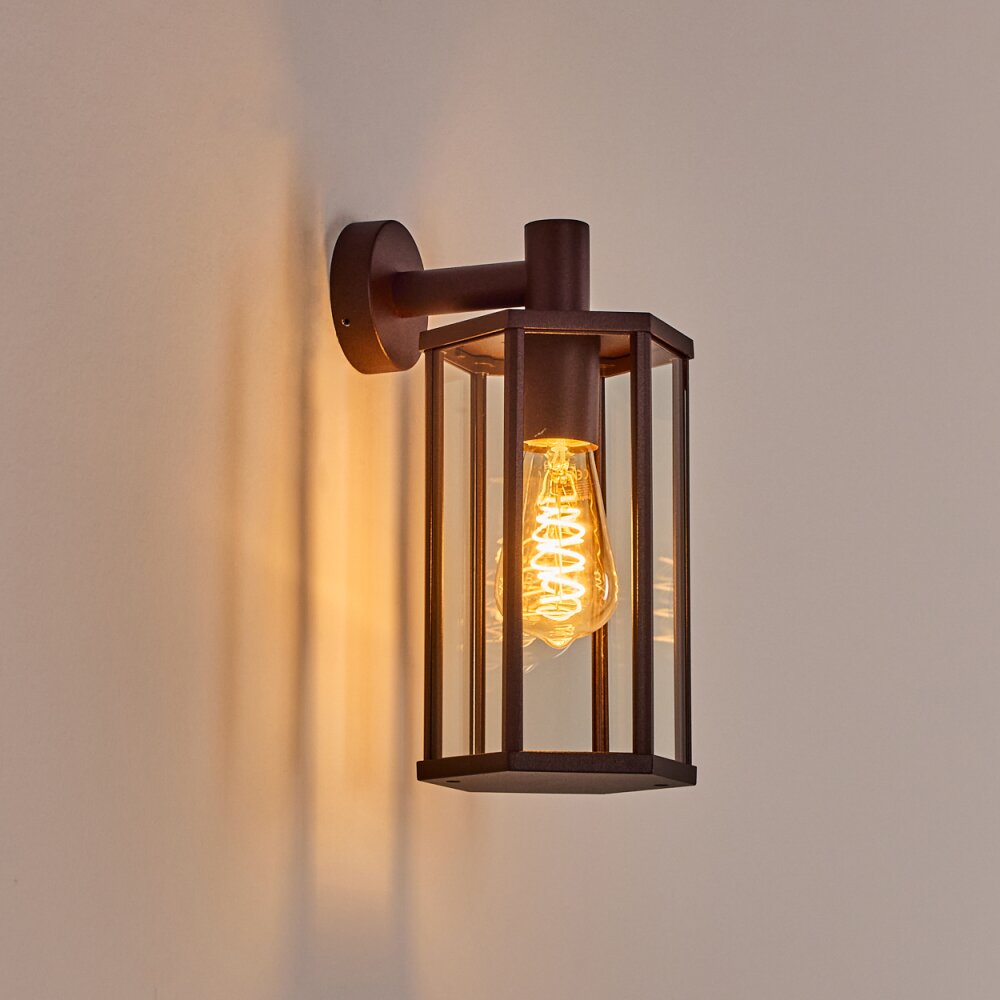 Monfanim outdoor wall light rust-coloured, 1-light source