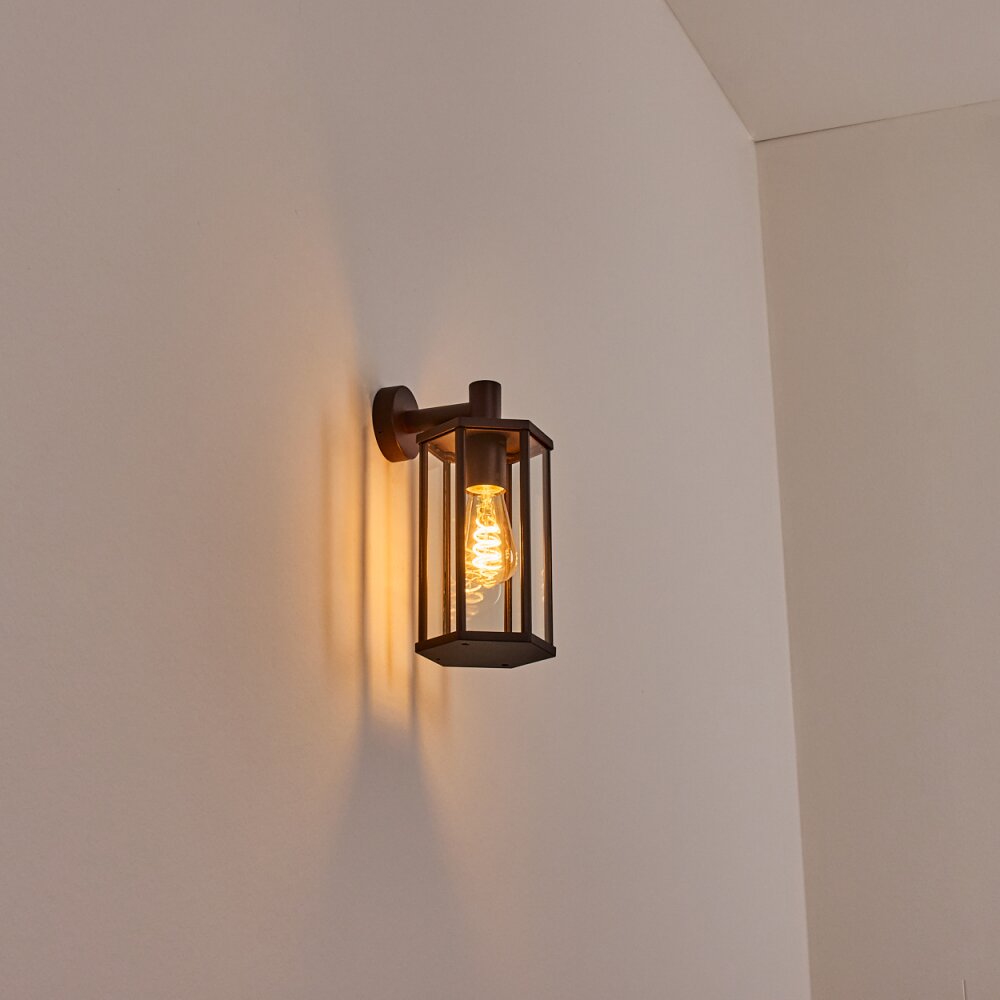 Monfanim outdoor wall light rust-coloured, 1-light source
