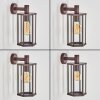 Monfanim outdoor wall light rust-coloured, 1-light source