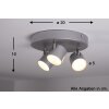 Philips STAR spotlight LED aluminium, stainless steel, 3-light sources