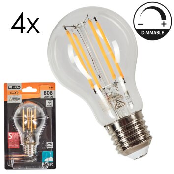 E27 LED 6 Watt warm-white dimmable 806 Lumen