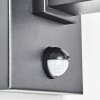 Monfanim outdoor wall light black, 1-light source