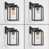 Trancozelos outdoor wall light black, 1-light source