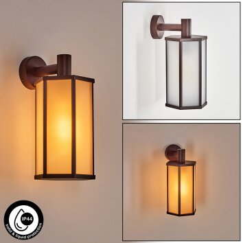 Monfanim outdoor wall light rust-coloured, 1-light source