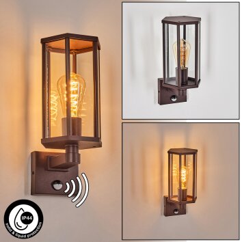 Monfanim outdoor wall light rust-coloured, 1-light source