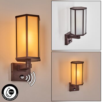 Monfanim outdoor wall light rust-coloured, 1-light source