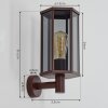 Monfanim outdoor wall light rust-coloured, 1-light source