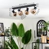 Cevio ceiling light black, 4-light sources