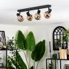 Cevio ceiling light black, 4-light sources