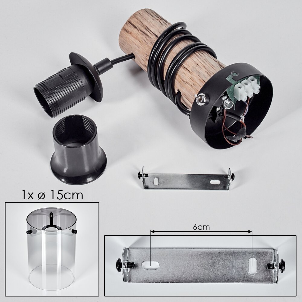 Parane wall light Ecru, black, 1-light source