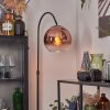 Koyoto globe light, floor lamp clear, coppery, 1-light source