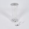 Mushroom Lamp  Balsa table lamp LED transparent, clear, 1-light source, Colour changer