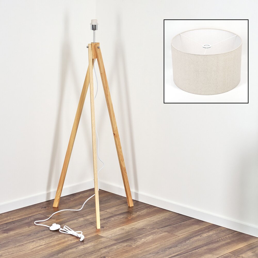 Flemming floor lamp Ecru, 1-light source