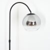 Koyoto globe light, floor lamp chrome, clear, Smoke-coloured, 1-light source