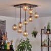 Chehalis ceiling light, globe light Amber, 9-light sources