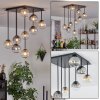 Chehalis ceiling light, globe light Amber, clear, Smoke-coloured, 9-light sources